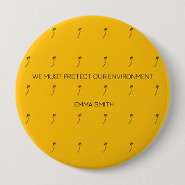 Motivering, Silhouette Coconut Träd Knapp