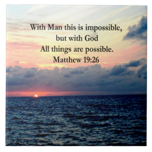 MOTIVERING SUNRISE MATTHEW 19:26 PHOTO DESIGN KAKELPLATTA