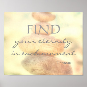 Motivering Thoreau-citatet poster naturkonst