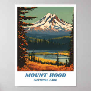 Motivering till illustration av Mount Huva nationa Poster