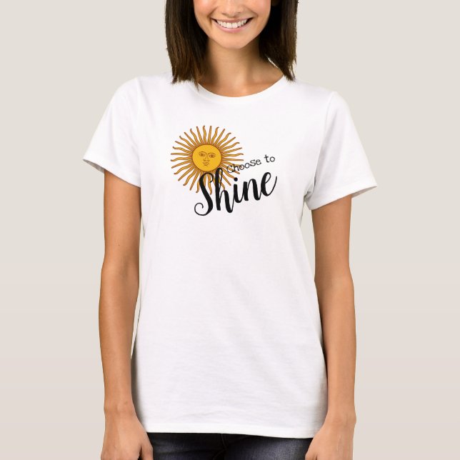 MOTIVERING VÄLJ TILL SHINE Sol T-Shirt (Framsida)
