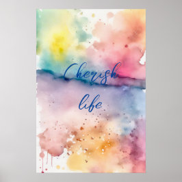 Motivering Watercolor Wall Art Poster 25