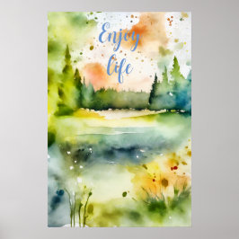 Motivering Watercolor Wall Art Poster 26