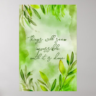 Motivering Watercolor Wall Art Poster 54