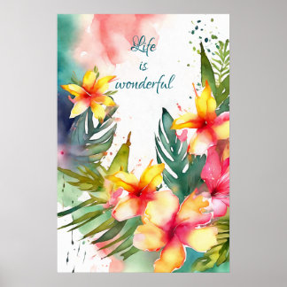 Motivering Watercolor Wall Art Poster 81