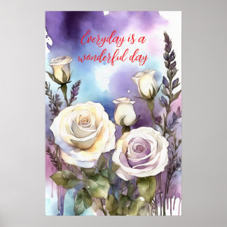 Motivering Watercolor Wall Art Poster 83