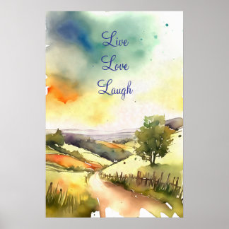Motivering Watercolor Wall Art Poster 93