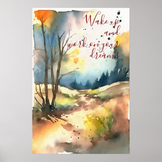 Motivering Watercolor Wall Art Poster 94