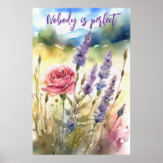 Motivering Watercolor Wall Art Poster 97