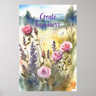 Motivering Watercolor Wall Art Poster 98