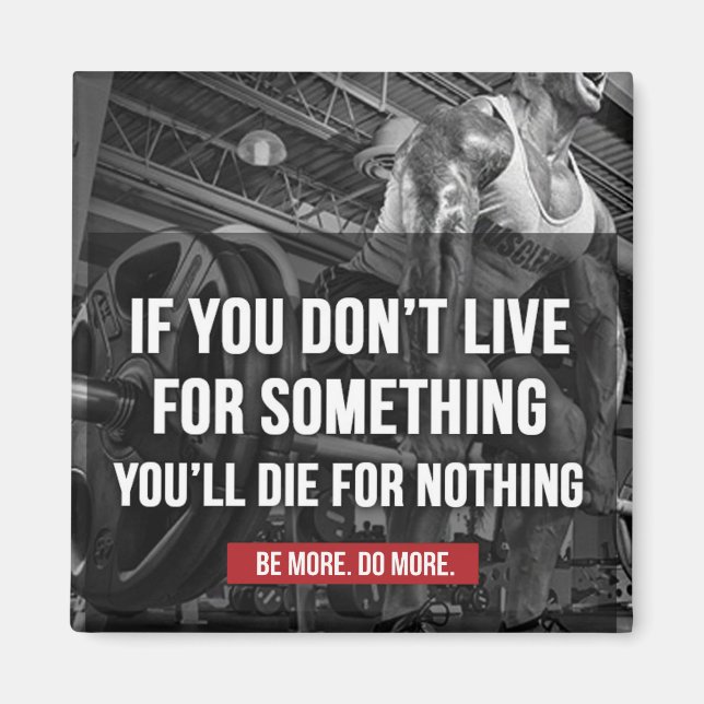 Motivering Workout Ord Magnet (Framsidan)