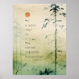 Motivering Zen Quote Watercolor liggande Poster