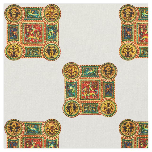 Motiveringar för italienska Renaissance Tyg (Närbild)