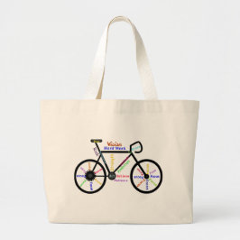Motiveringell Bike, Cycle, Biking, Sport Ord Jumbo Tygkasse