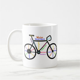Motiveringell Bike, Cycle, Biking, Sport Ord Kaffemugg