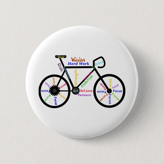 Motiveringell Bike, Cycle, Biking, Sport Ord Knapp (Framsida)