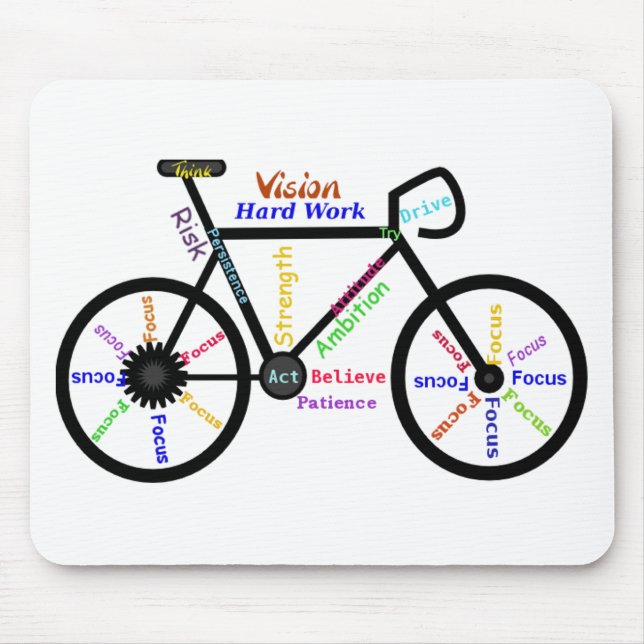 Motiveringell Bike, Cycle, Biking, Sport Ord Musmatta (Framsidan)