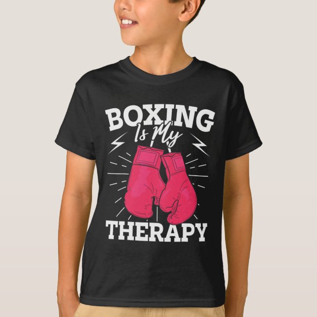 Motiveringell Boxing-design för pionatkämpar T Shirt (Framsida)