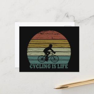 Motiveringell cykling helg vykort