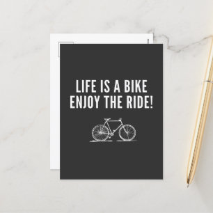 Motiveringell cykling helg vykort