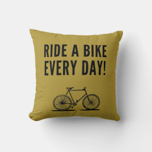 Motiveringell cykling kudde