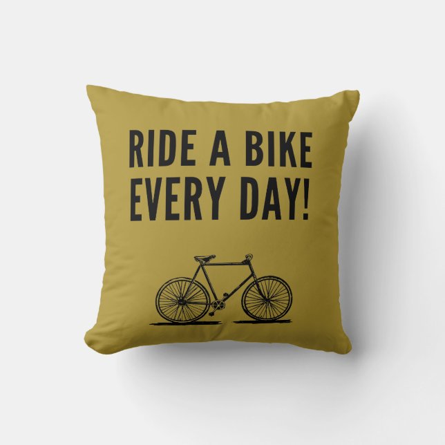 Motiveringell cykling kudde (Framsida)
