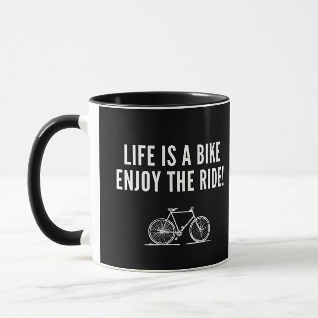 Motiveringell cykling mugg (Vänster)