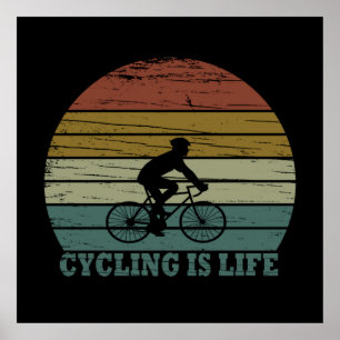 Motiveringell cykling poster