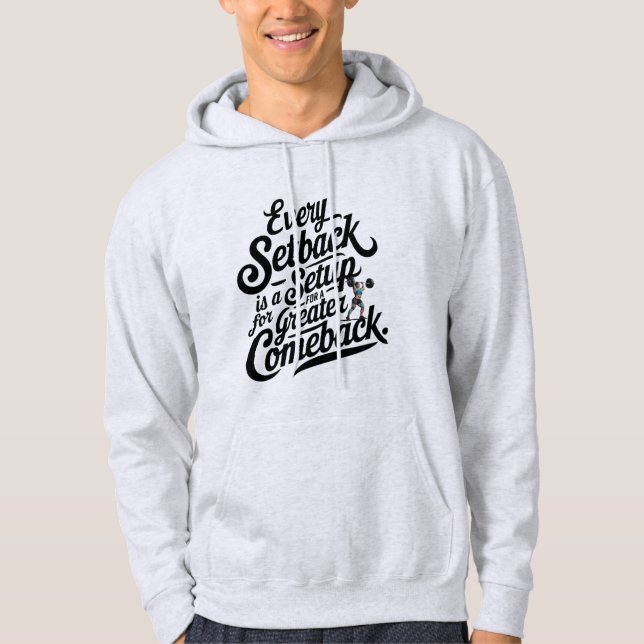Motiveringell komeback hoodie (Framsida)