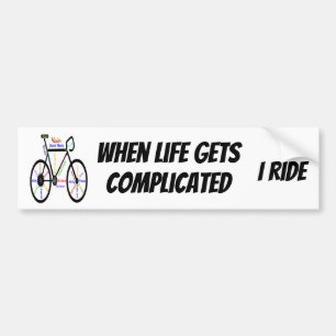 Motiveringell slaglängd, cykelcykel, cykelcitat bildekal