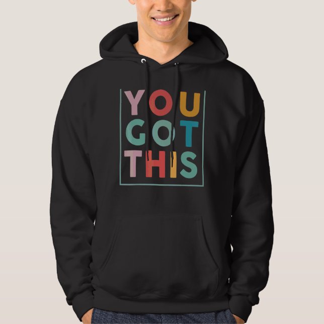 Motiveringell testdag för lärare du Har den här Hoodie (Framsida)