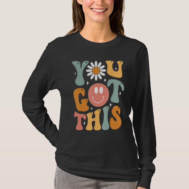 Motiveringell testdag Shirt Teacher Student Du T (Framsida)