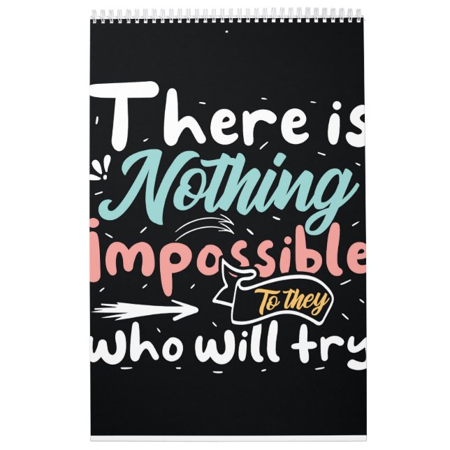 Motiveringell typografi kalender (Omslag)