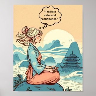 Motiveringell utskrift av "Radiera Lugn och förtro Poster