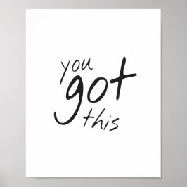 Motiveringell väggdekor, du har det här citatet po poster