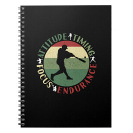 Motiveringella baseball-teamvärden anteckningsbok
