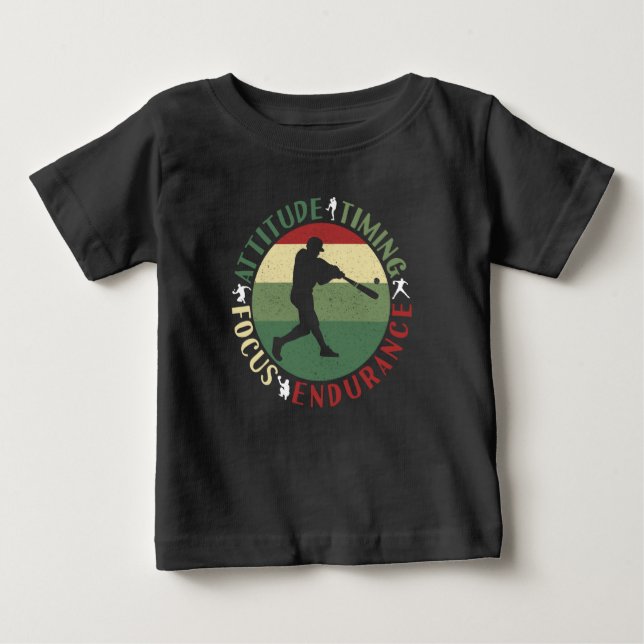 Motiveringella baseball-teamvärden t shirt (Framsida)