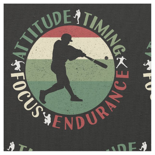 Motiveringella baseball-teamvärden tyg (Närbild)