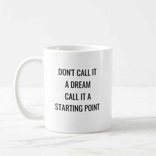 Motiveringellt att säga kalla det inte en dröm kaffemugg (Vänster)