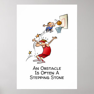 Motiveringellt hinder är en Tecknad med allt störr Poster