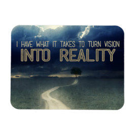 Motiveringsbekräftelse för att förvandla synen til magnet