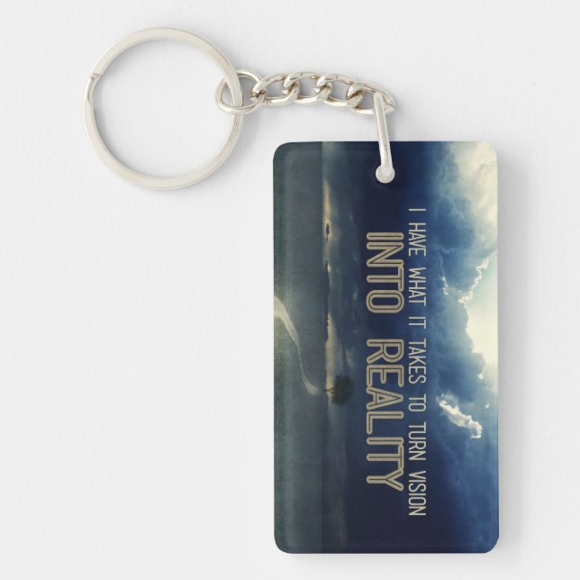 Motiveringsbekräftelse för att förvandla synen til nyckelring (Framsidan)