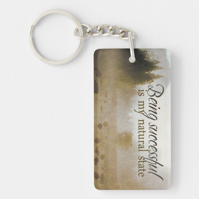 Motiveringsbekräftelse för "lyckades" nyckelring (Framsidan)