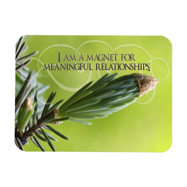 Motiveringsbekräftelse för meningsfulla relationer magnet (Horisontell)