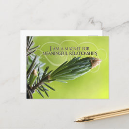 Motiveringsbekräftelse för meningsfulla relationer vykort