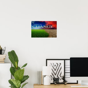 Motiveringsbekräftelse: "Jag blomstrar på förändri Poster