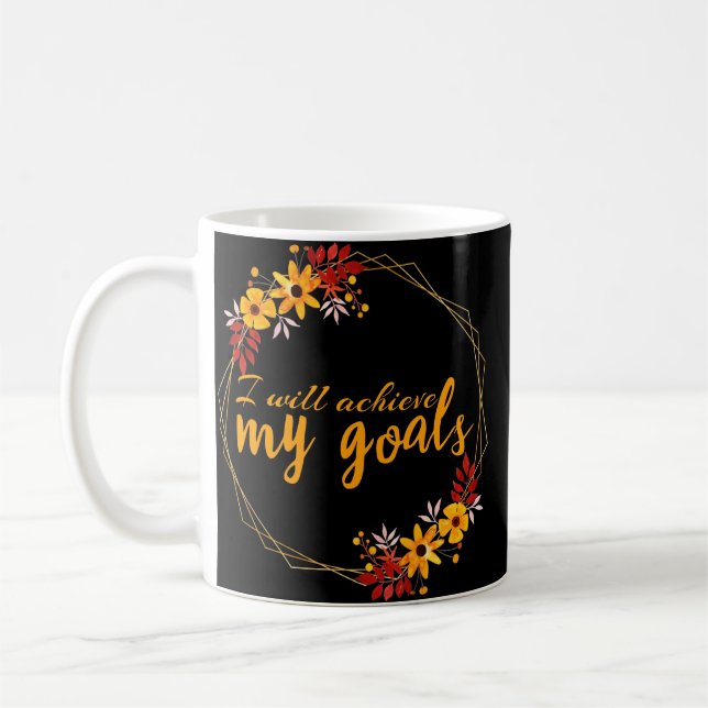 Motiveringsbevis för framgång kaffemugg (Vänster)