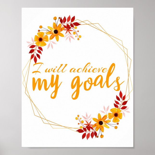 Motiveringsbevis för framgång poster (Framsidan)