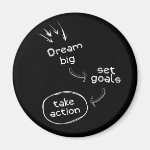 Motiveringscitat för Dream big set target take ac Magnet