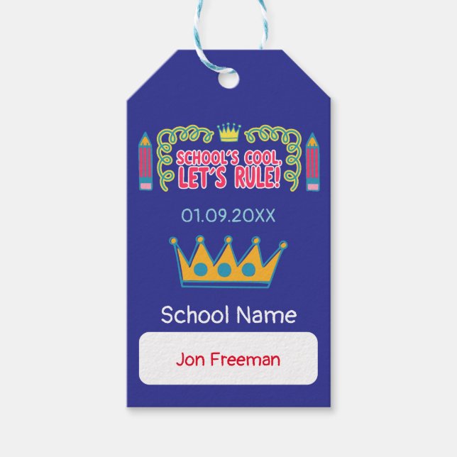 Motiveringscitat för "Skolans coola" Presentetikett (Framsidan)